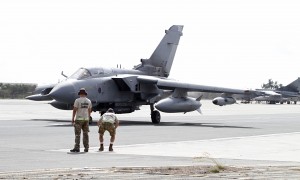 British warplanes take off on first combat mission since strikes approved