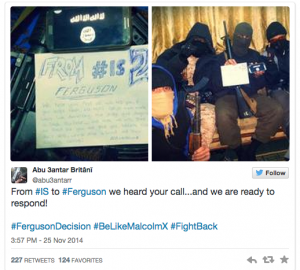 Global jihadists tweet in bid to recruit Ferguson protesters