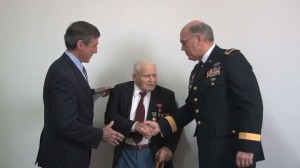 World War II vet honored with medals 70 years later
